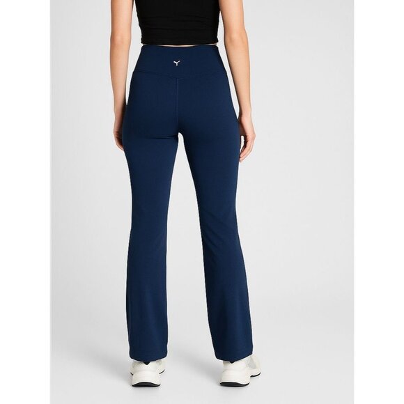 Old Navy Active Womens Extra High-Rise Slim Boot-Cut Go-Dry Pants Blue Medium - Picture 2 of 13